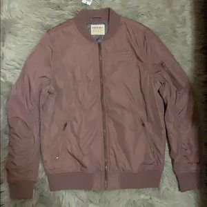 Dusty pink varsity jacket